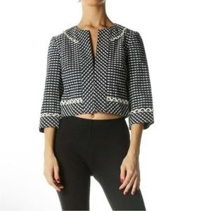 Trina Turk Crop Jacket Blue US 4